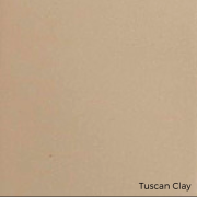 Tuscan Clay color swatch for aluminum trim options in shed construction by Mid Valley Structures.