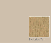 Stoltzfus Tan painted wood siding color option with texture sample, relevant to Mid Valley Structures' exterior color guide for sheds and barns.
