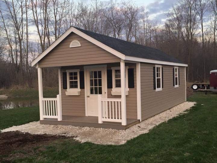 Deluxe Cottage Shed with 4' Porch