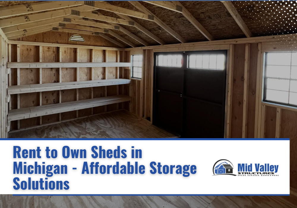 Rent to own sheds in Michigan