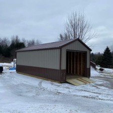 12x24 Metal Sided Garage