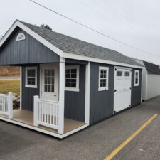 Deluxe Cape Cod w_4' Porch-'Sheds_