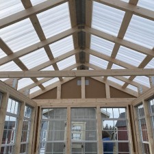 8X12 Greenhouse interior