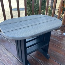 POLY END TABLE Costal Gray and Black