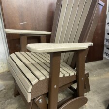 2′ ADIRONDACK GLIDER Weatherwood and Chestnut