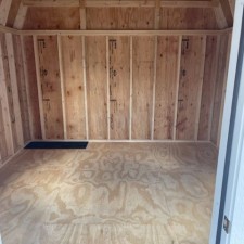 12×12 with 4 ft porch Dutch Barn INSIDE-rotated
