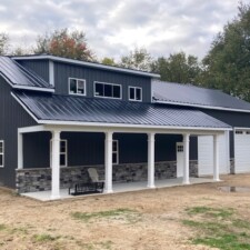 a newly-constructed custom home